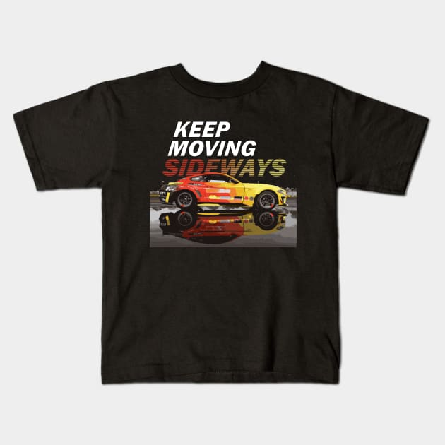 KEEP MOVING SIDEWAYS  adam lz formula drift spec 5-d GT RTR s550 Kids T-Shirt by cowtown_cowboy